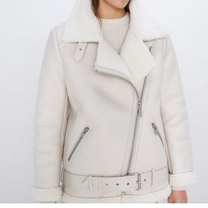 Zara current season double faced biker jacket